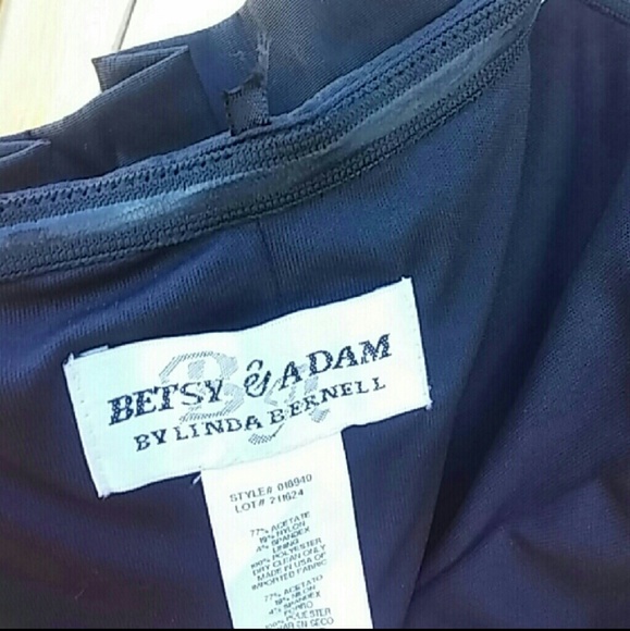 Betsy & Adam by Linda Bernell strapless dress sz4 - Picture 4 of 5